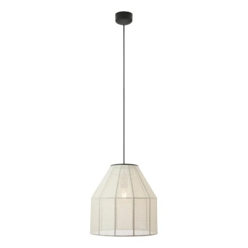 Markslöjd 108956 - Viseči lestenec na žici AIKO 1xE27/60W/230V premer 37 cm kremna/črna