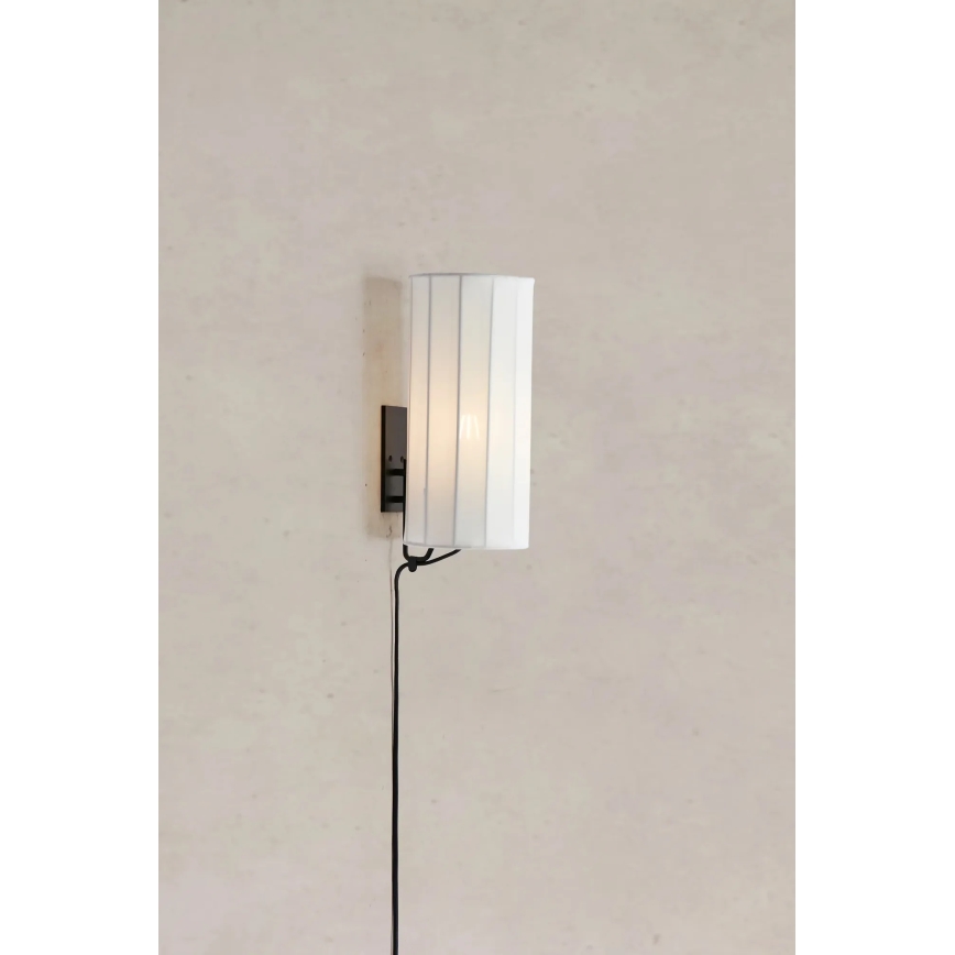 Markslöjd 108960 - Stenska svetilka HIKARI 1xE27/60W/230V bela/črna