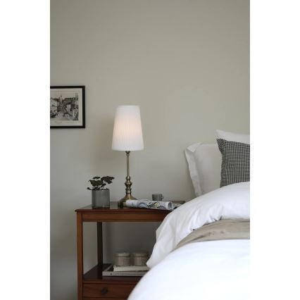 Markslöjd 108969 - Namizna svetilka NOBLE 1xE14/40W/230V 56 cm bela/mesing