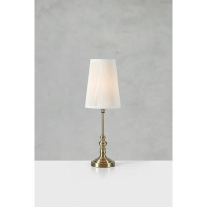 Markslöjd 108969 - Namizna svetilka NOBLE 1xE14/40W/230V 56 cm bela/mesing