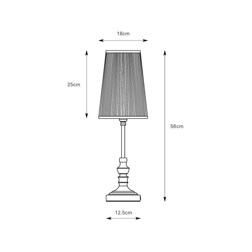 Markslöjd 108969 - Namizna svetilka NOBLE 1xE14/40W/230V 56 cm bela/mesing