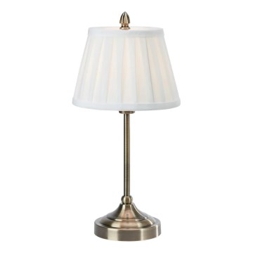 Markslöjd 108973 - Namizna svetilka OXFORD 1xE14/40W/230V bela/mesing