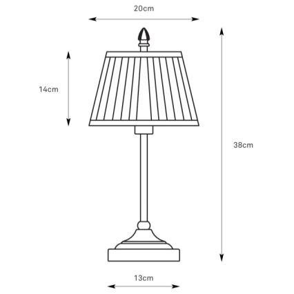 Markslöjd 108973 - Namizna svetilka OXFORD 1xE14/40W/230V bela/mesing