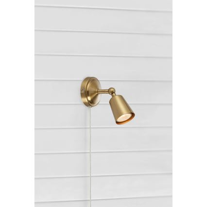 Markslöjd 108978 - Stensko točkovno svetilo TINY 1xGU10/7W/230V medenina