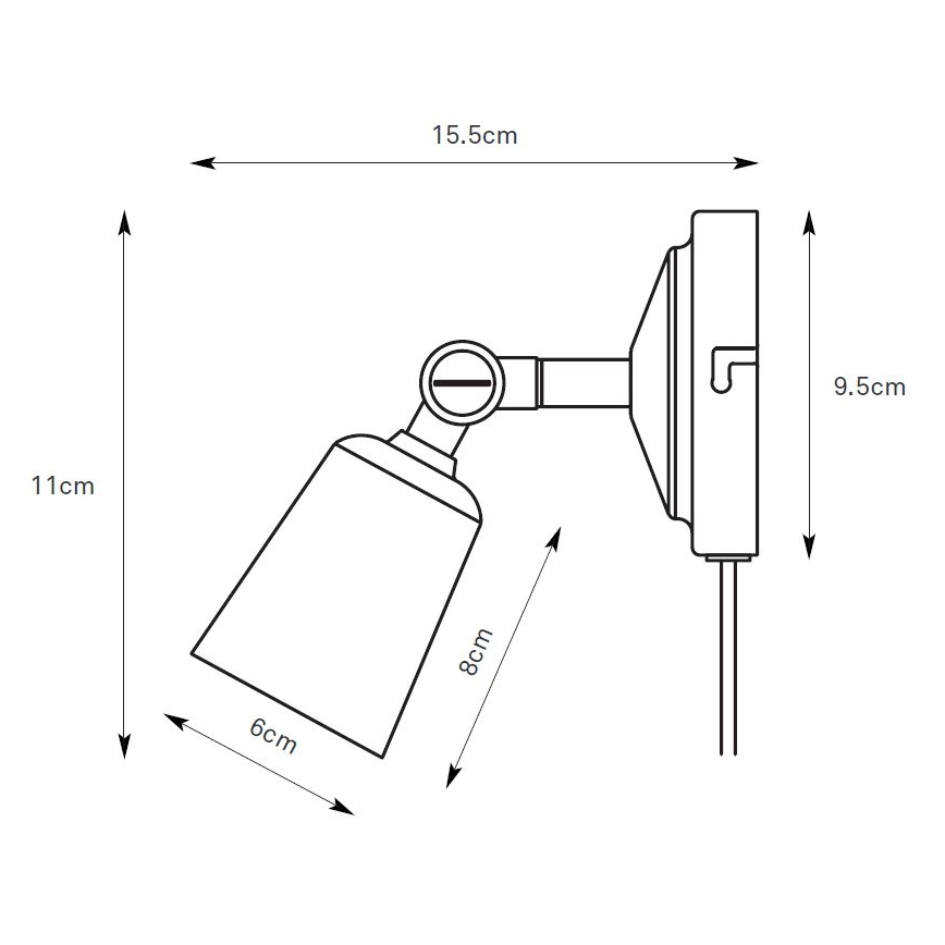 Markslöjd 108978 - Stensko točkovno svetilo TINY 1xGU10/7W/230V medenina