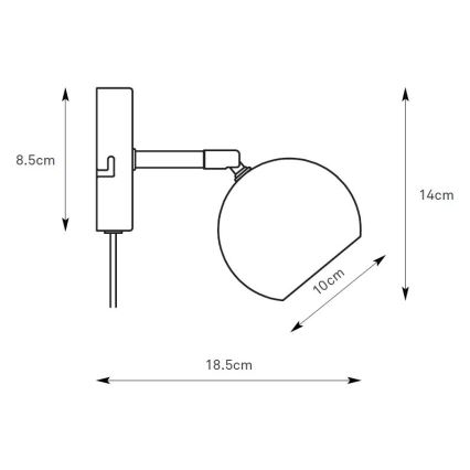 Markslöjd 108983 - Stensko točkovno svetilo POP 1xGU10/7W/230V siva