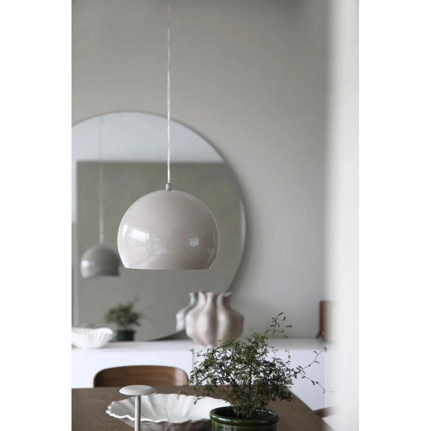 Markslöjd 108986 - Viseča svetilka s kablom POP 1xE27/40W/230V premer 28 cm siva