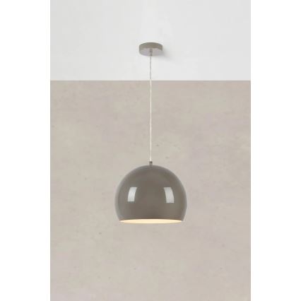 Markslöjd 108986 - Viseča svetilka s kablom POP 1xE27/40W/230V premer 28 cm siva