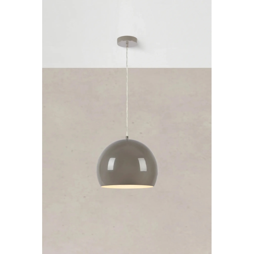 Markslöjd 108986 - Viseča svetilka s kablom POP 1xE27/40W/230V premer 28 cm siva