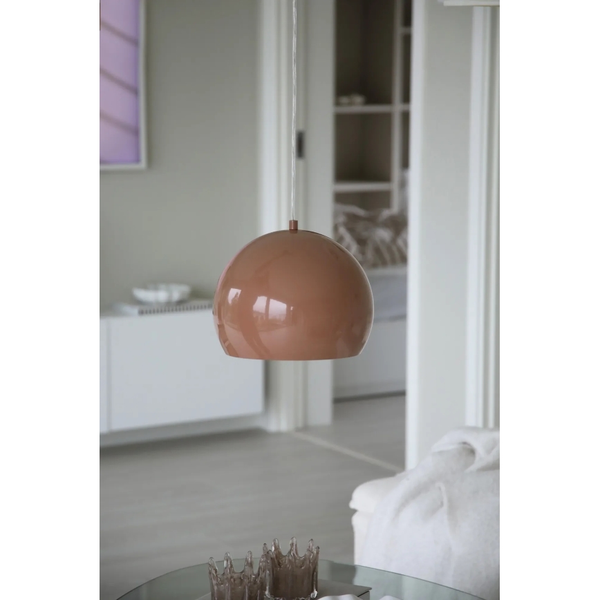 Markslöjd 108987 - Viseča svetilka na kablu POP 1xE27/40W/230V, premer 28 cm, rjava
