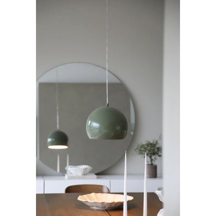 Markslöjd 108988 - viseča svetilka na kablu POP 1xE27/40W/230V, premer 28 cm, zelena