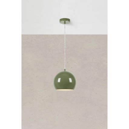 Markslöjd 108991 - Viseča svetilka na kablu POP 1xGU10/7W/230V Ø 20 cm zelena