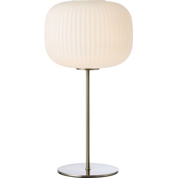Markslöjd 109007 - Namizna svetilka SOBER 1xE27/40W/230V bela/matni krom