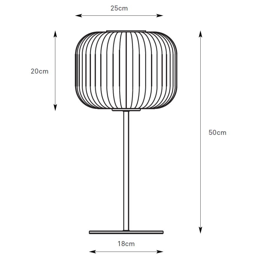 Markslöjd 109007 - Namizna svetilka SOBER 1xE27/40W/230V bela/matni krom
