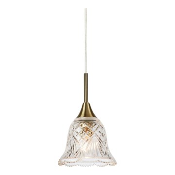 Markslöjd 109011 - Viseči lestenec LUNA na kablu 1xE14/40W/230V medenina