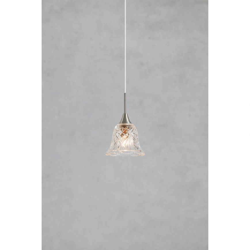 Markslöjd 109012 - Viseča svetilka na kablu LUNA 1xE14/40W/230V matni krom