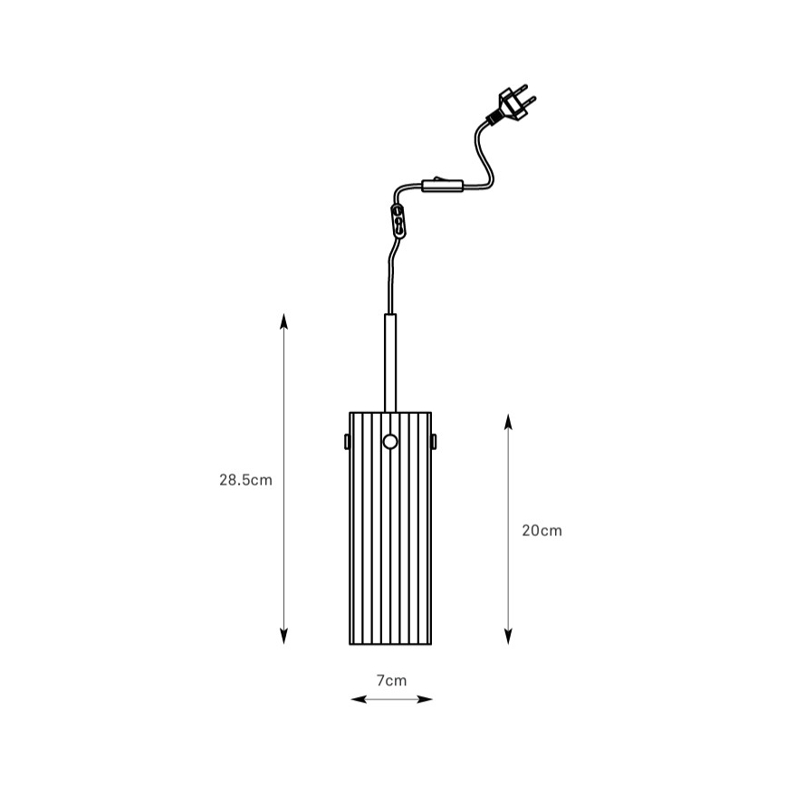 Markslöjd 109013 - Viseča svetilka TIBIA na kablu 1xE14/40W/230V prozorno steklo/medenina