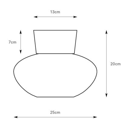 Markslöjd 109025 - Stropna svetilka MALAGA 1xE27/40W/230V premer 25 cm matni krom