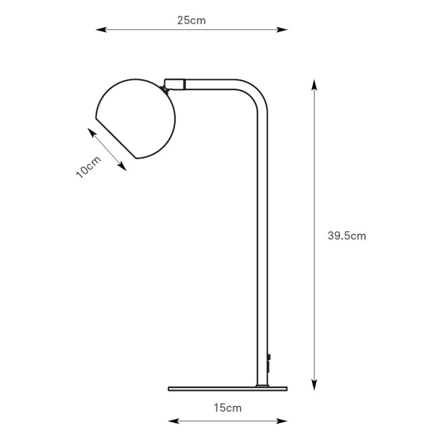 Markslöjd 109033 - Namizna svetilka POP 1xGU10/7W/230V rjava