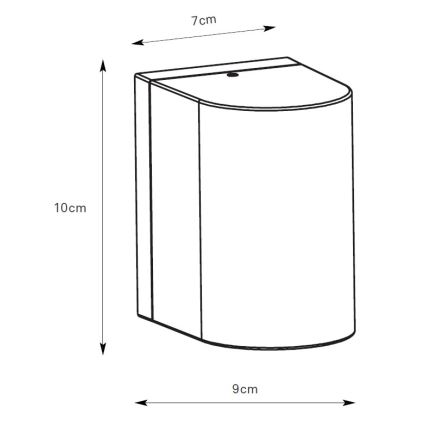 Markslöjd 109108 - zatemnjiva zunanja stenska svetilka ALOR LED/4,9W/230V IP65 rjava