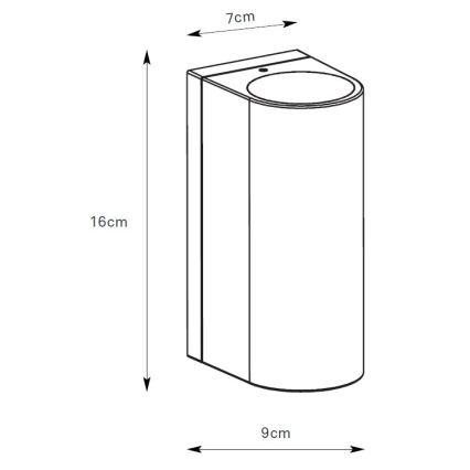 Markslöjd 109110 - LED zunanja stenska svetilka ALOR, z možnostjo zatemnitve, 2xLED/4,9W/230V IP65 črna