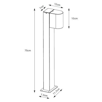 Markslöjd 109114 - Zatemnjiva zunanja LED svetilka ALOR LED/4,9W/230V IP65 rjava
