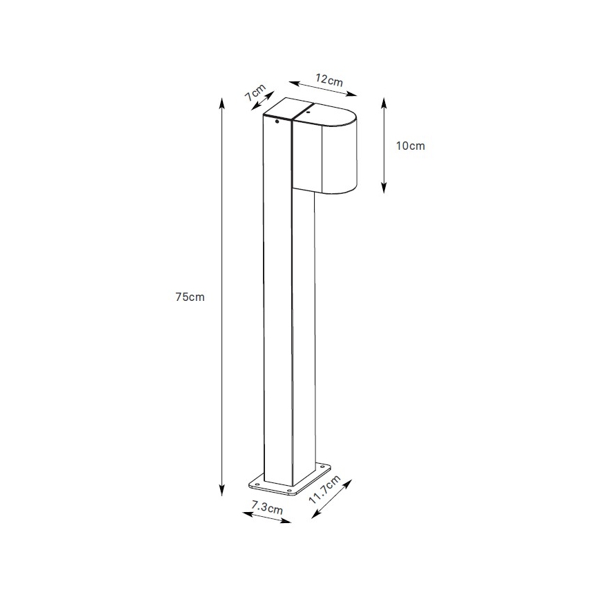 Markslöjd 109114 - Zatemnjiva zunanja LED svetilka ALOR LED/4,9W/230V IP65 rjava