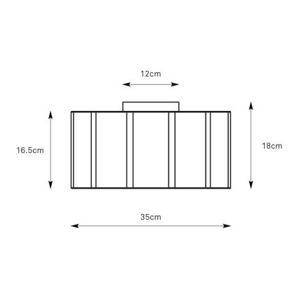 Markslöjd 109134 - Stropna svetilka OLEA 2xE27/11W/230V, premer 35 cm, samo