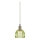 Markslöjd 109138 - Viseča svetilka na kablu GOTA 1xE14/40W/230V premer 13 cm dimljeno zelena/medenina