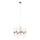 Markslöjd 109154 - Lestenec na jeklenem kablu ELARA 12xE14/40W/230V, premer 60 cm, matiran krom