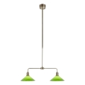 Markslöjd 109161 - Lestenec na drogu VELA 2xE27/60W/230V zelen/mesing