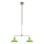 Markslöjd 109161 - Lestenec na drogu VELA 2xE27/60W/230V zelen/mesing