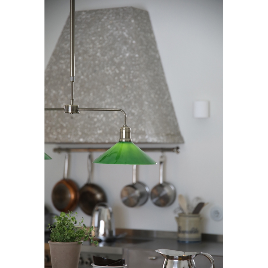 Markslöjd 109161 - Lestenec na drogu VELA 2xE27/60W/230V zelen/mesing