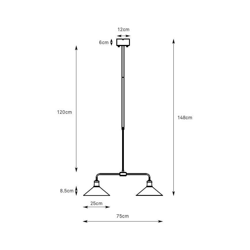 Markslöjd 109161 - Lestenec na drogu VELA 2xE27/60W/230V zelen/mesing