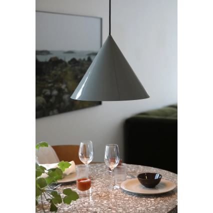 Markslöjd 109162 - Viseča svetilka na kablu TIP 1xE27/60W/230V, premer 37,5 cm, siva