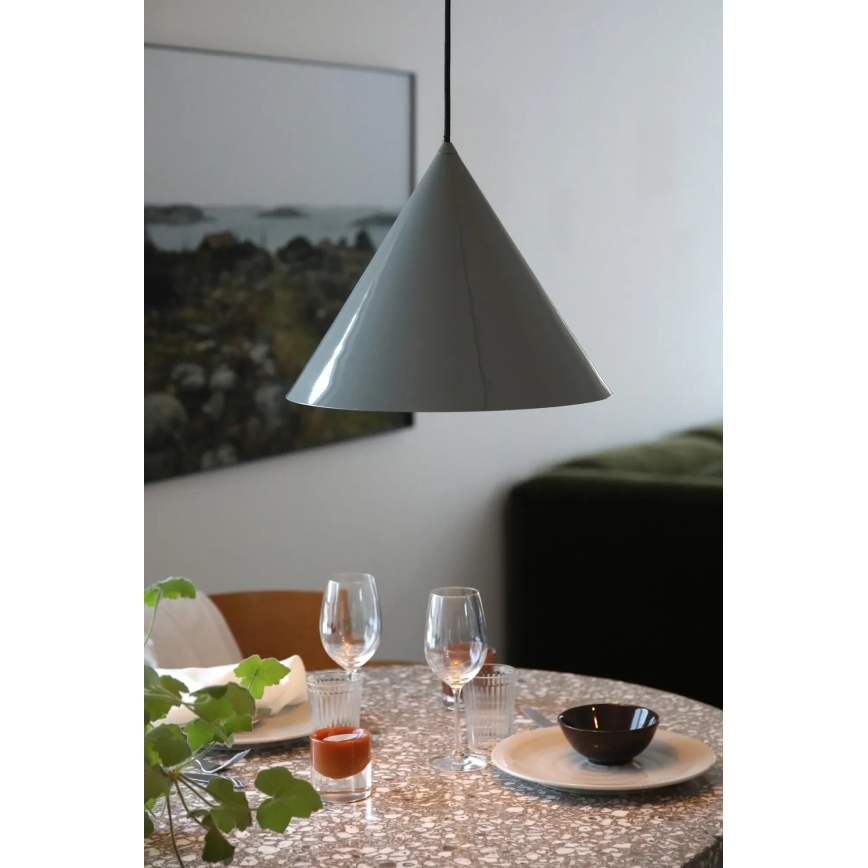 Markslöjd 109162 - Viseča svetilka na kablu TIP 1xE27/60W/230V, premer 37,5 cm, siva