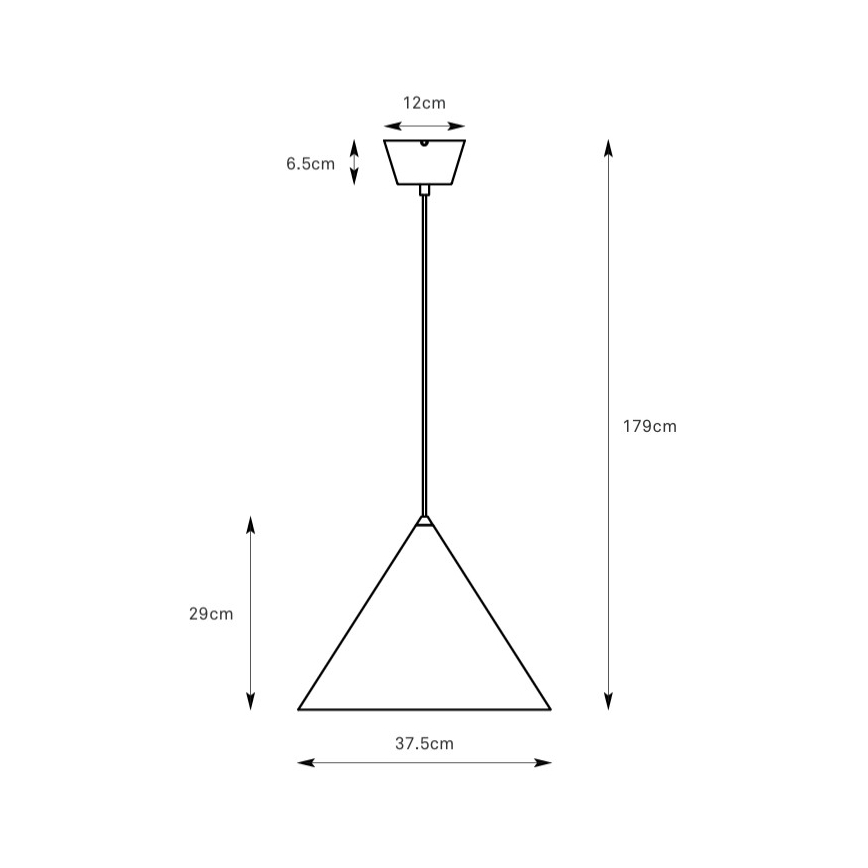 Markslöjd 109162 - Viseča svetilka na kablu TIP 1xE27/60W/230V, premer 37,5 cm, siva