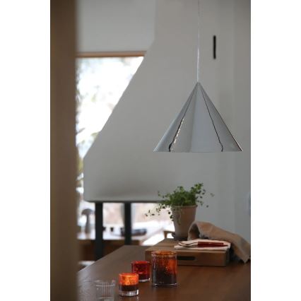 Markslöjd 109163 - Lestenec na kablu TIP 1xE27/60W/230V premer 37,5 cm sijajni krom