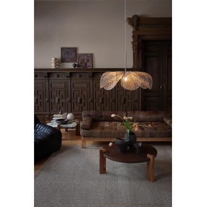 Markslöjd 109170 - Viseči lestenec STYRKA na kablu 1xE27/40W/230V, premer 75 cm, bež