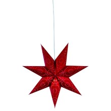 Markslöjd 700122 - Božična dekoracija SATURNUS 1xE14/25W/230V pr. 45 cm rdeča