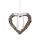 Markslöjd 703102 - Božični okrasek HOLSTAD LED/0,9W/3xAA srce sivo 25cm