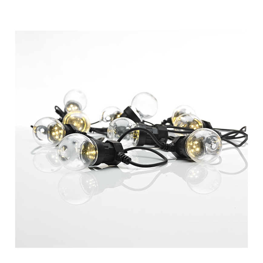 Markslöjd 703181 - LED Zunanja božična veriga DAKKE 10xLED 7,5m IP44 topla bela