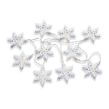 Markslöjd 703747 - LED veriga PRINCE 10xLED/3xAA 2,15m topla bela