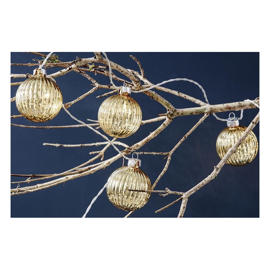 Markslöjd 703781 - LED Božična veriga BIGSOLO 10xLED/3xAA 1,65m topla bela