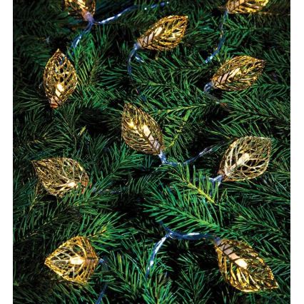 Markslöjd 703859 - LED Okrasna veriga LEAF LED/3xAA 1,85m topla bela