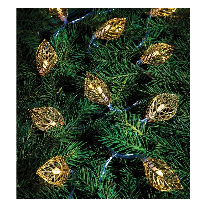 Markslöjd 703859 - LED Okrasna veriga LEAF LED/3xAA 1,85m topla bela