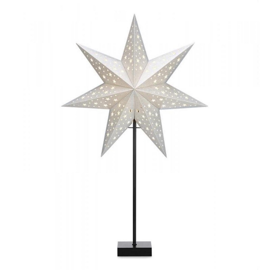 Markslöjd 704455 - Božična dekoracija SOLVALLA 1xE14/25W/230V srebrna 69 cm