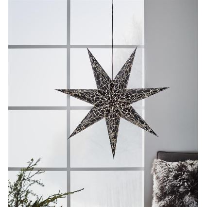 Markslöjd 704877 - Božični okras KARLA 1xE14/25W/230V črna 75 cm