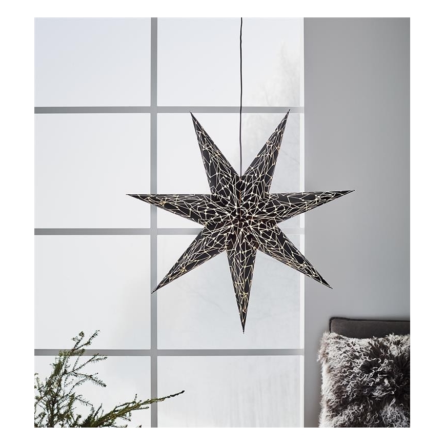 Markslöjd 704877 - Božični okras KARLA 1xE14/25W/230V črna 75 cm