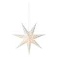 Markslöjd 704910 - Božična dekoracija OLIVIA 1xE14/6W/230V 75 cm bela